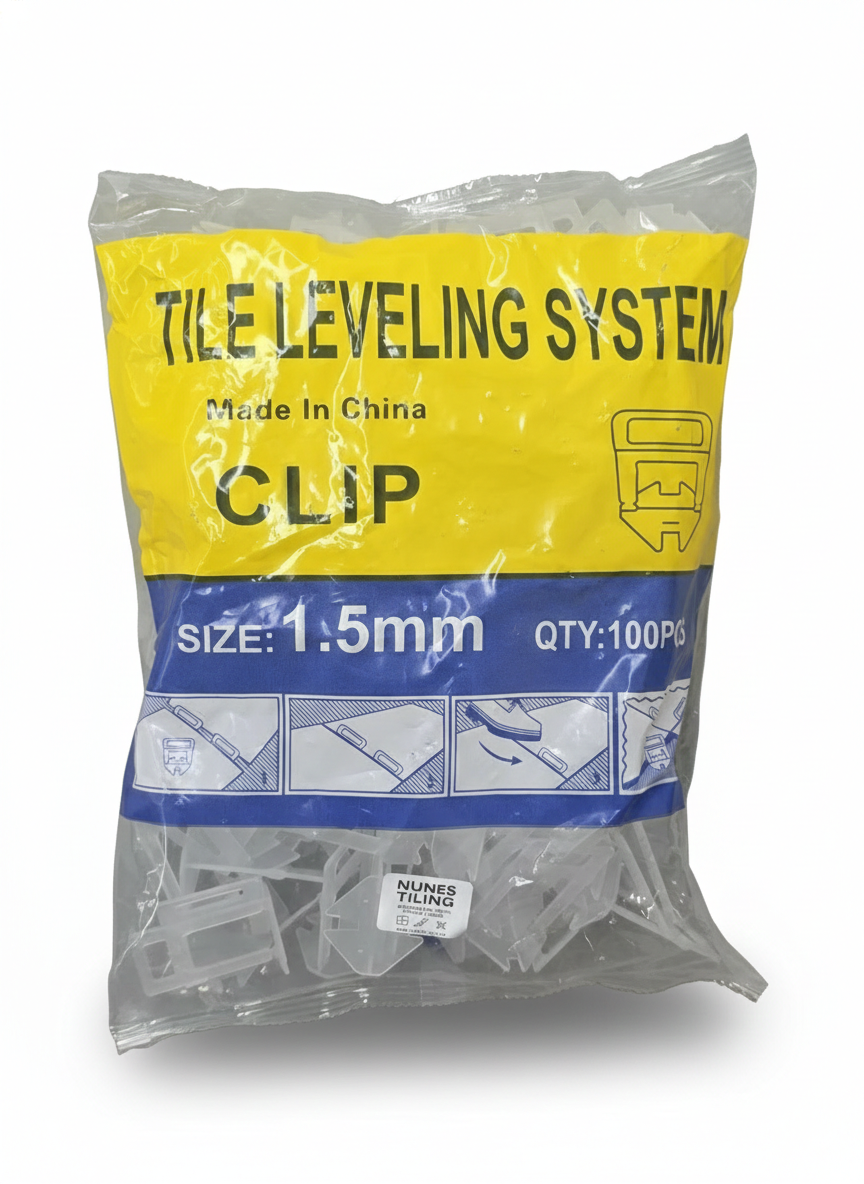 (100x) Tile Levelling System Clips - 1.5mmx20mm