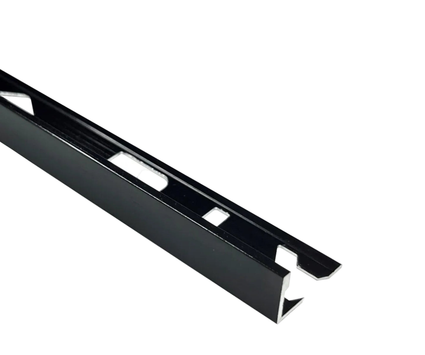 Tile Trim Brushed Black 8-15mm