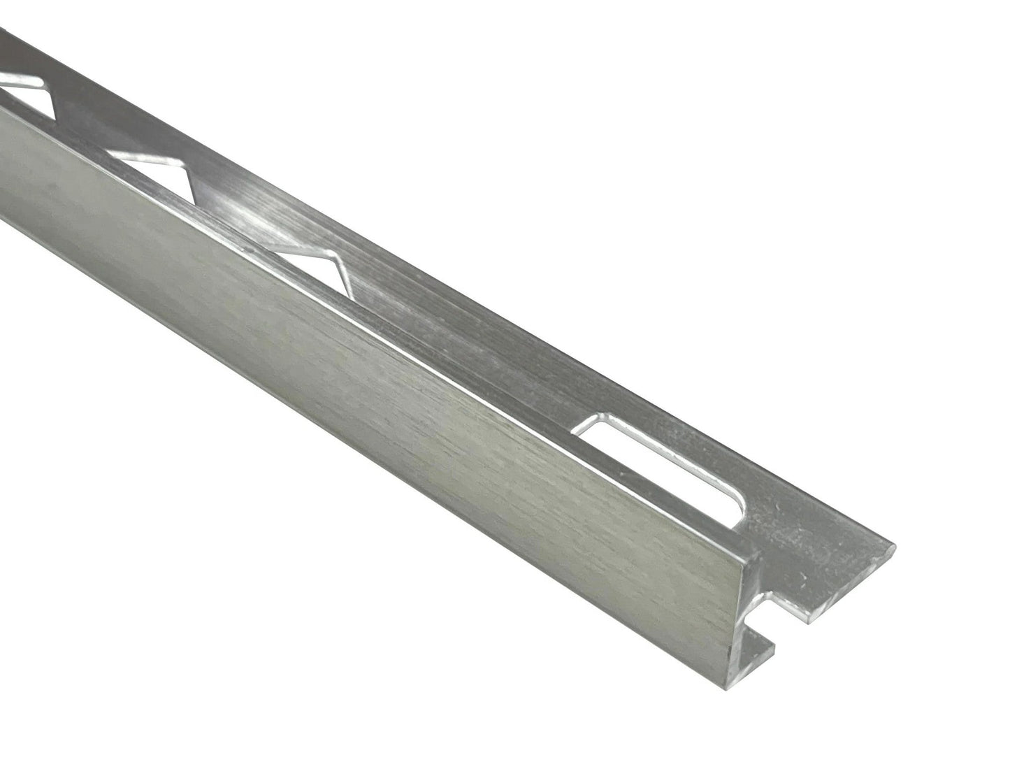 Tile Trim Brushed Silver 8-15mm