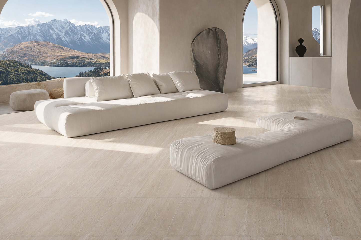 Travertine Vein Cut Beige 60x60cm | m²