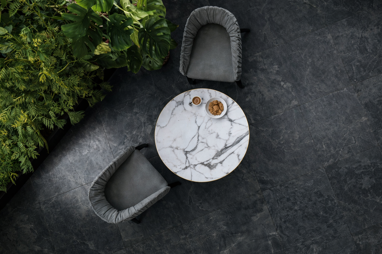 Delta Charcoal Soft Lappato | m²