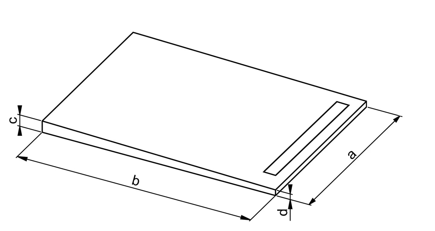 Standard Shower Bases Channel Rebate Short Side