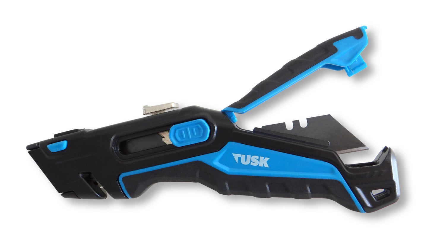 Retractable Utility Knife with 3 pcs blades TUSK