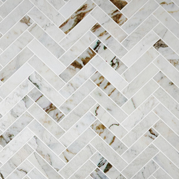 Stoneage Mosaic - Herringbone Bazzila Polished | Sheet