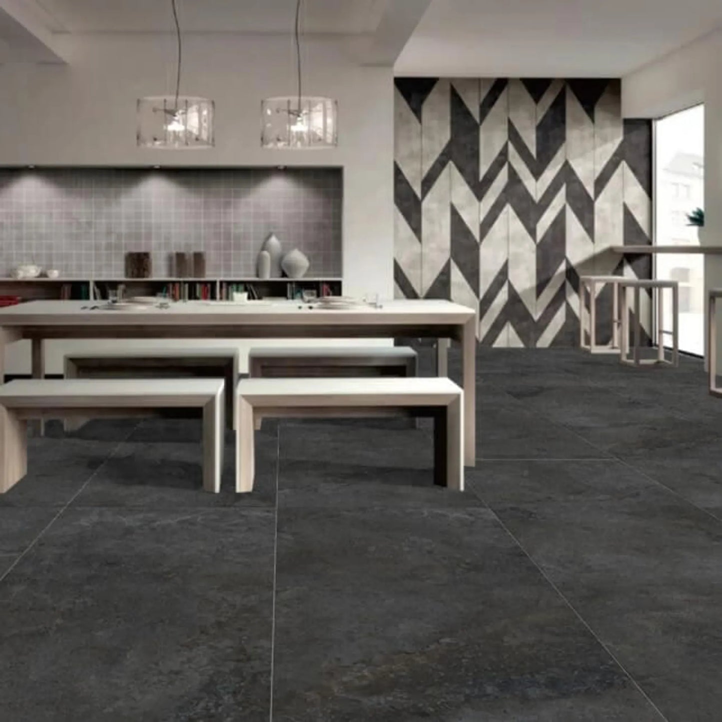 Stone Valley Charcoal Matt 60x60cm | m²