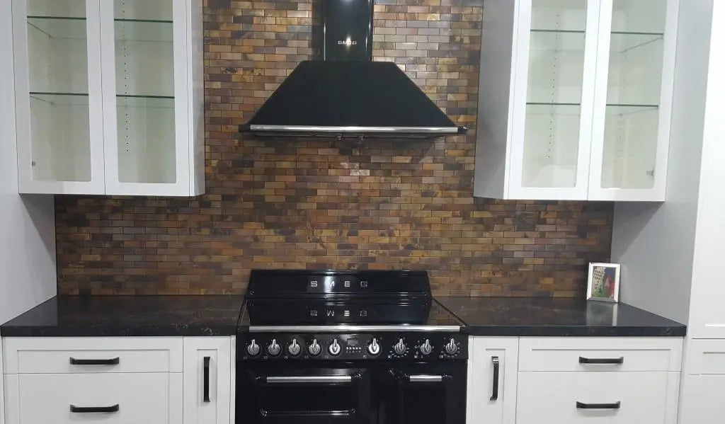 Metal Mosaic Brass Brick 298x318x8mm | sheet