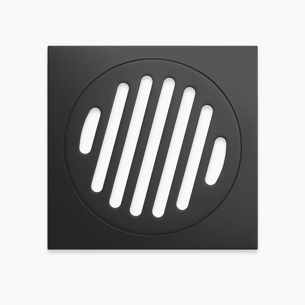 Matt Black Floor Wastes - Grate Style (85mm/100mm), photo 1