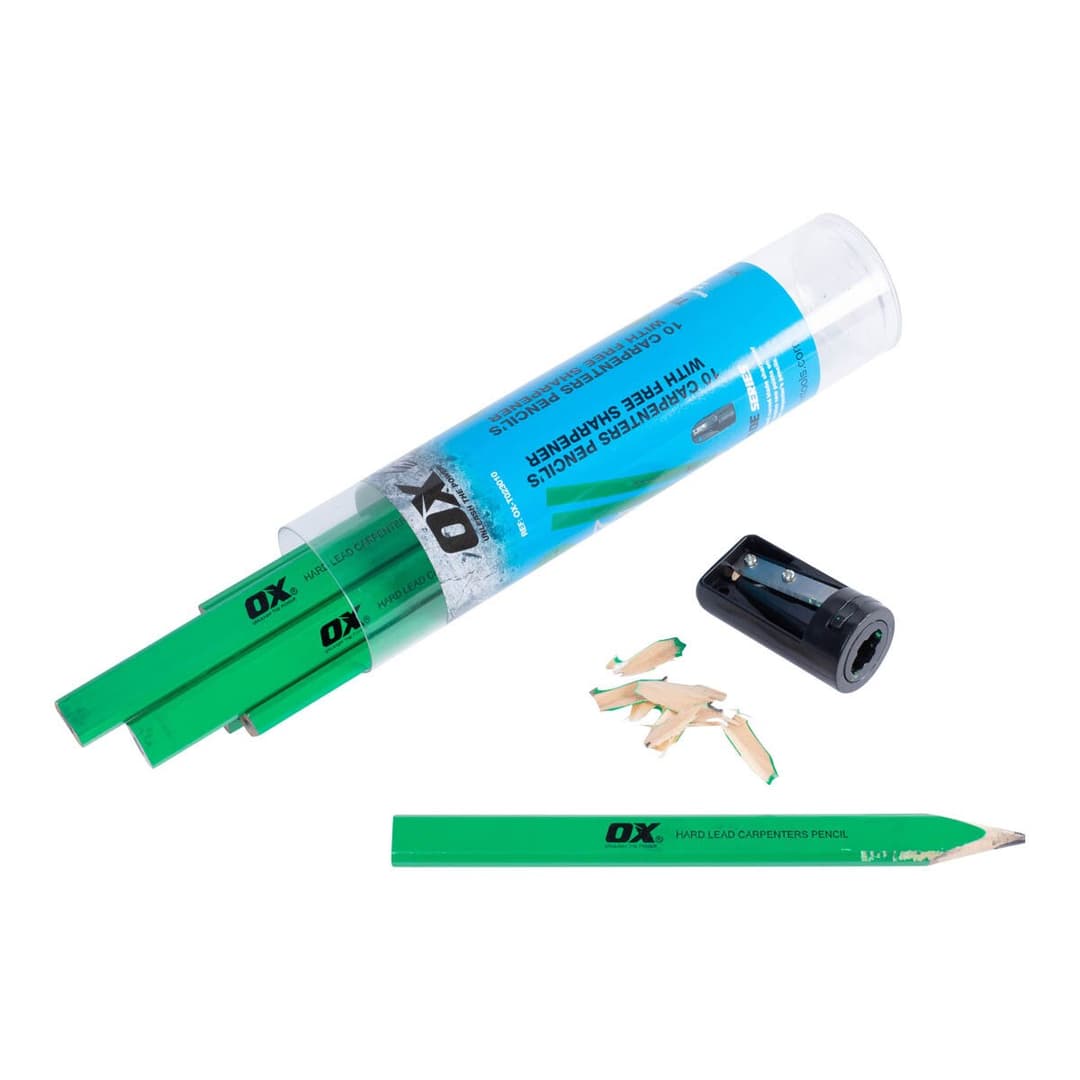 OX Trade Hard Green Carpenters Pencils, photo 1