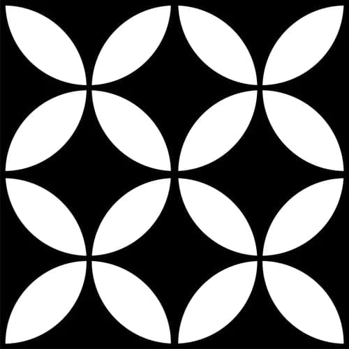 Petal Black Decor