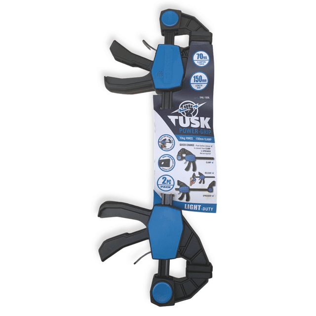 Power Grip Clamp 70kg 150mm length 2pc pack