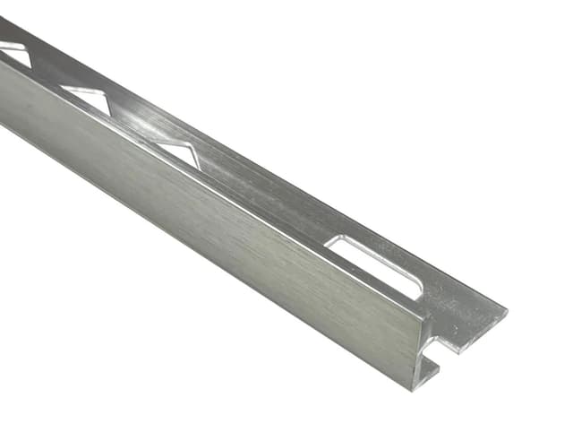 Tile Trim Brushed Silver 8-15mm