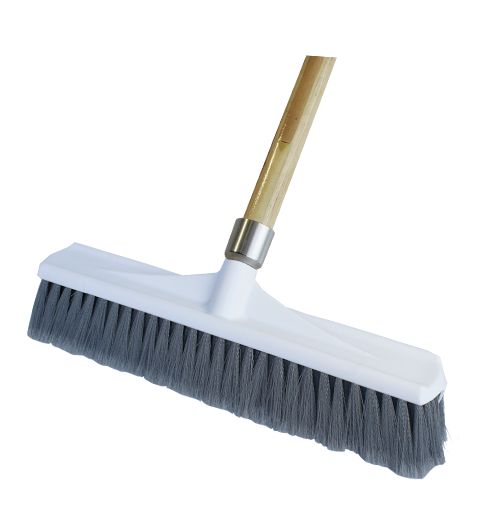 Floor Broom Grey Flagged Poly Fill