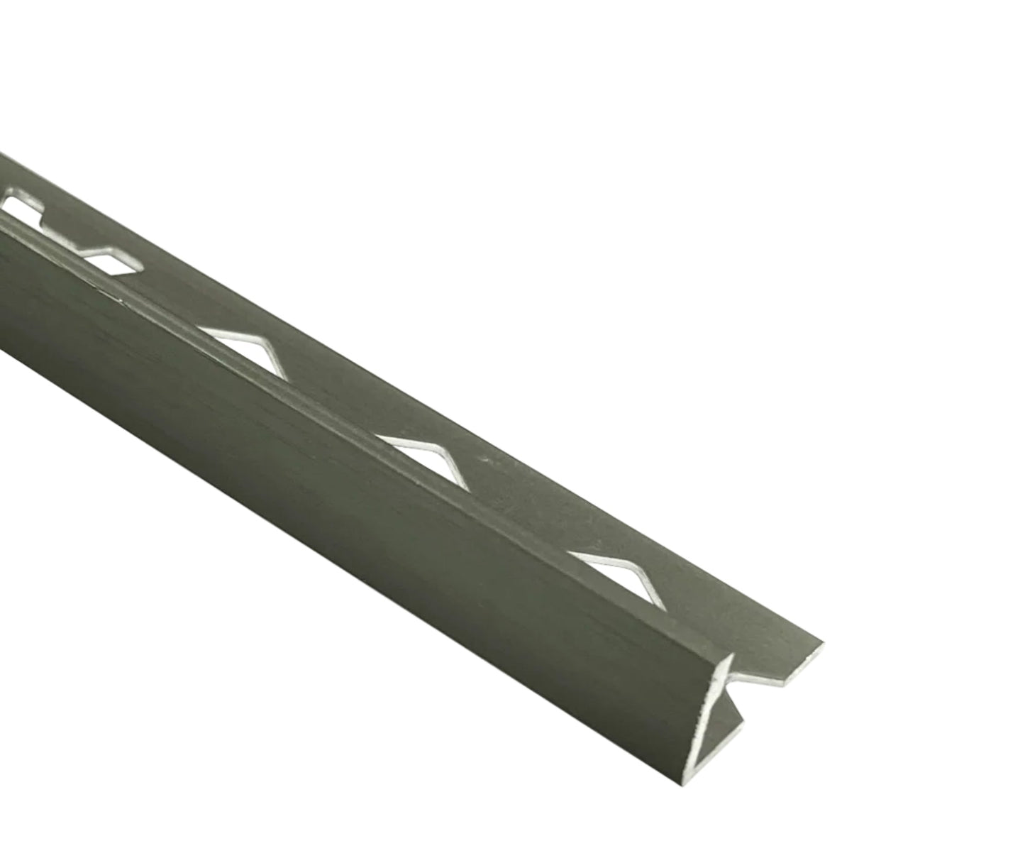 Tile Trim Brushed Gunmetal 8-15mm