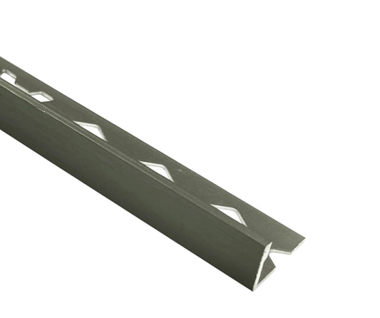 Tile Trim Brushed Gunmetal 8-15mm