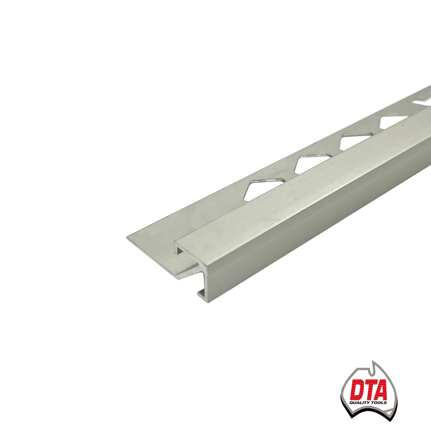 Aluminium Square Edge 3mx10mm Matt Silver