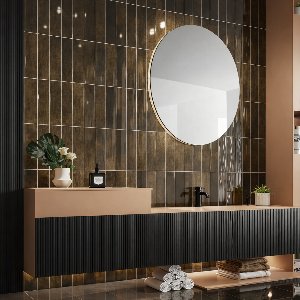 Malta Cola Tan Gloss 75×300mm | m²