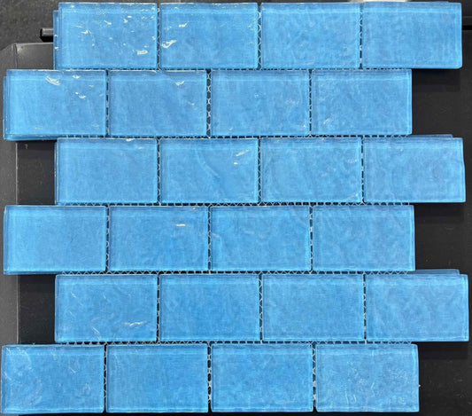Bali Glass Mosaic Azure 4.8x7.3cm | sheet