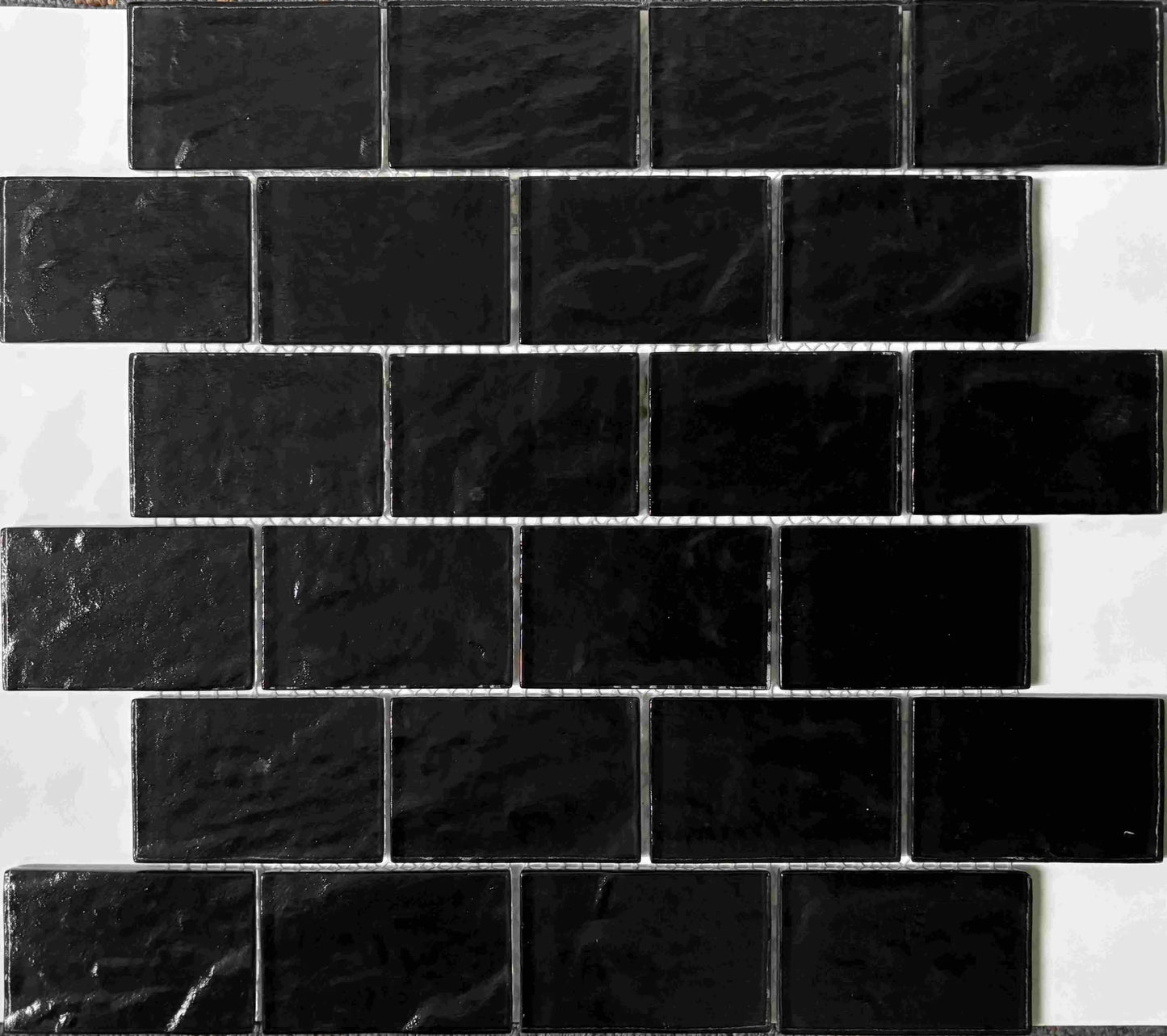 Bali Glass Laguna Black Mosaic 4.8x7.3cm | sheet