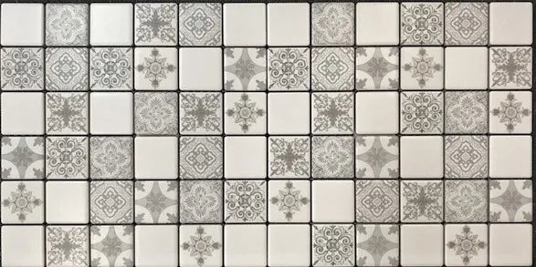 Chateau Fleur Grey Mosaic 30X30cm | sheet