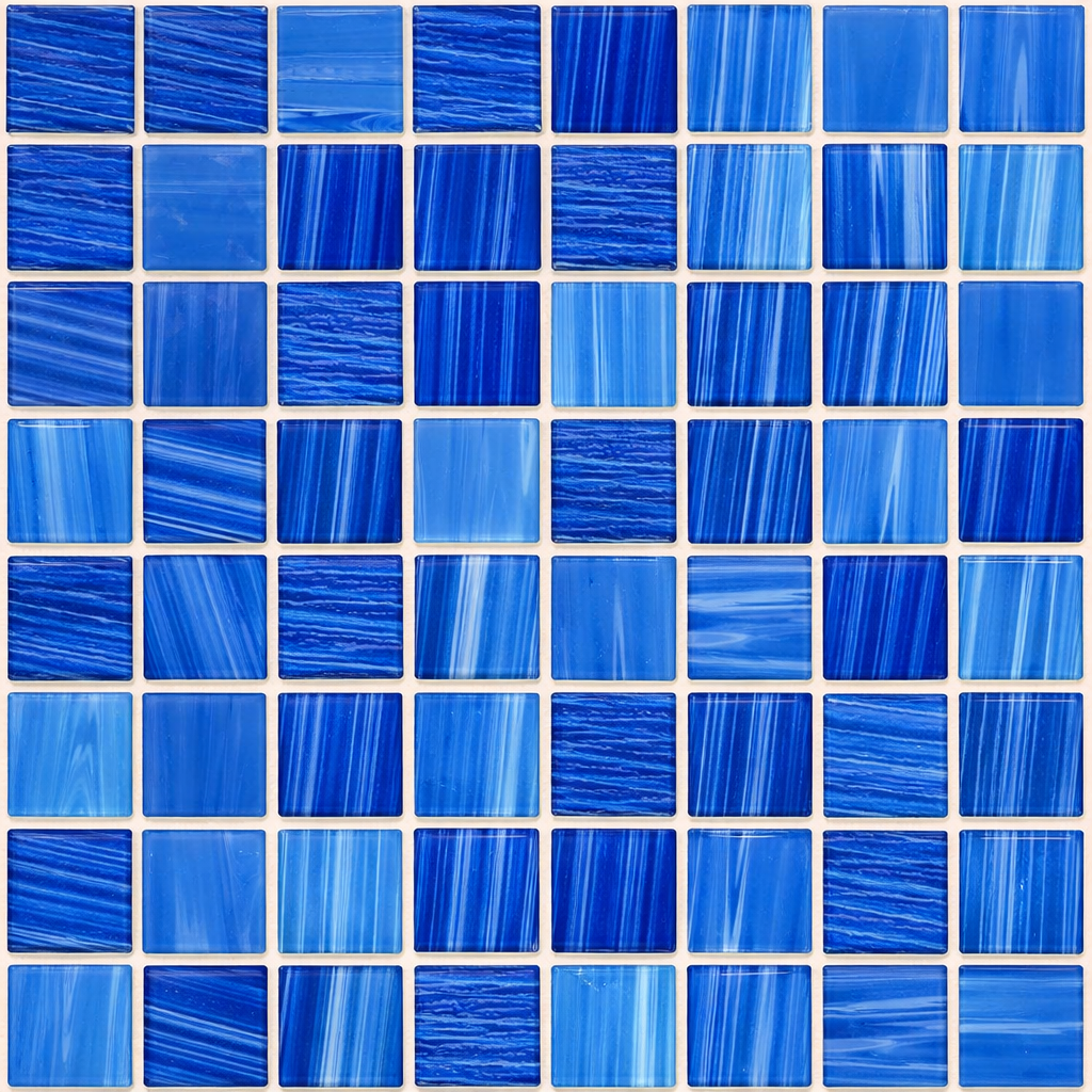 Stella Glass Mosaic Tile Royal Blue 3.5x3.5cm SHEET