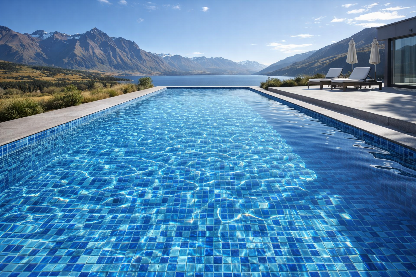 Stella Glass Mosaic Tile Royal Blue 3.5x3.5cm SHEET