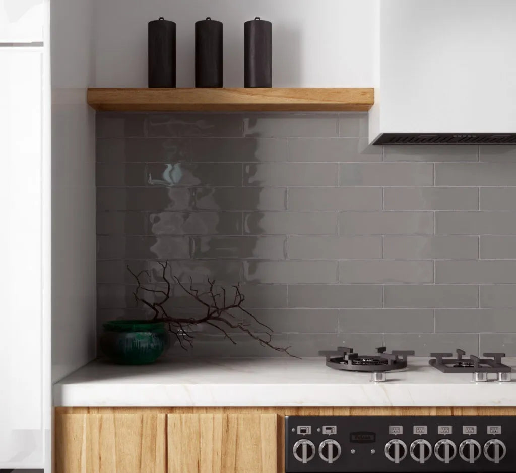 Maui Dark Grey Gloss 75×300mm | m²