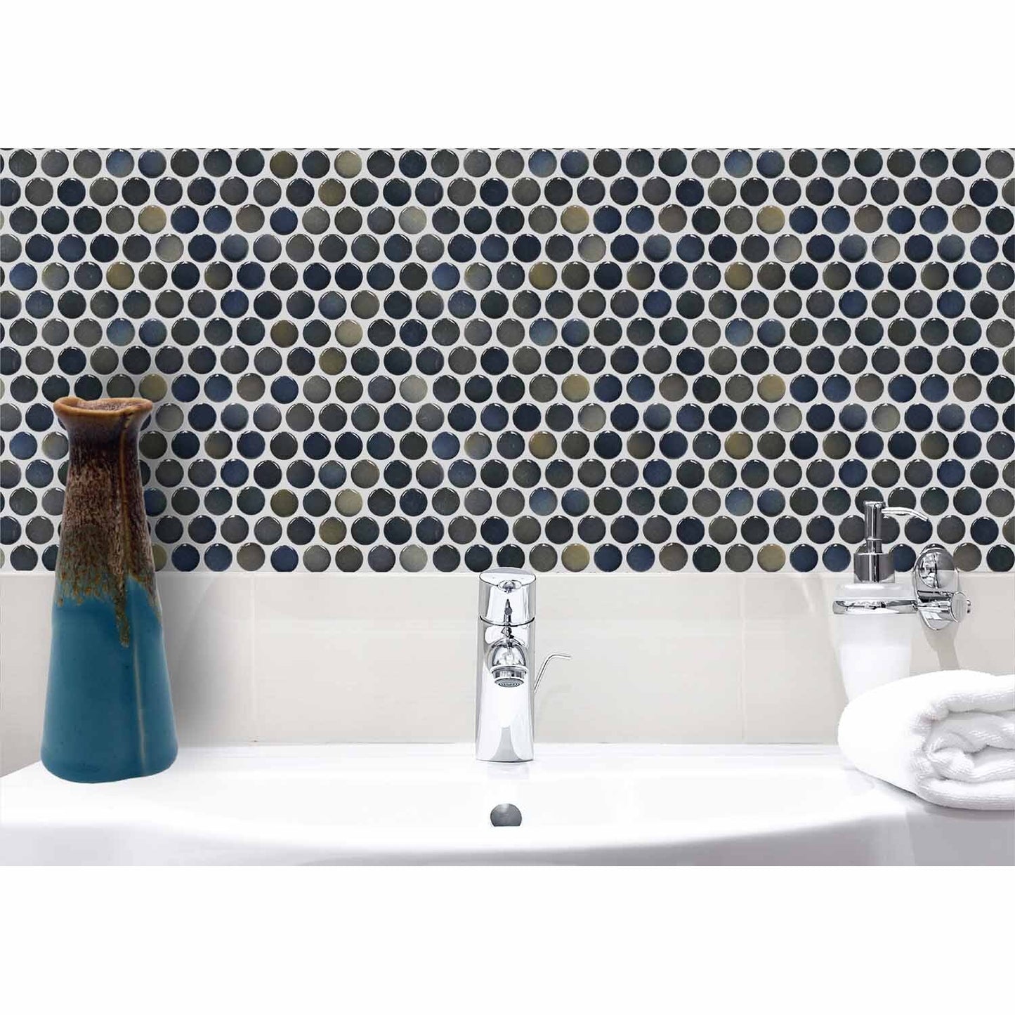 Penny Mosaic Ocean 290mm x 294mm | Sheet