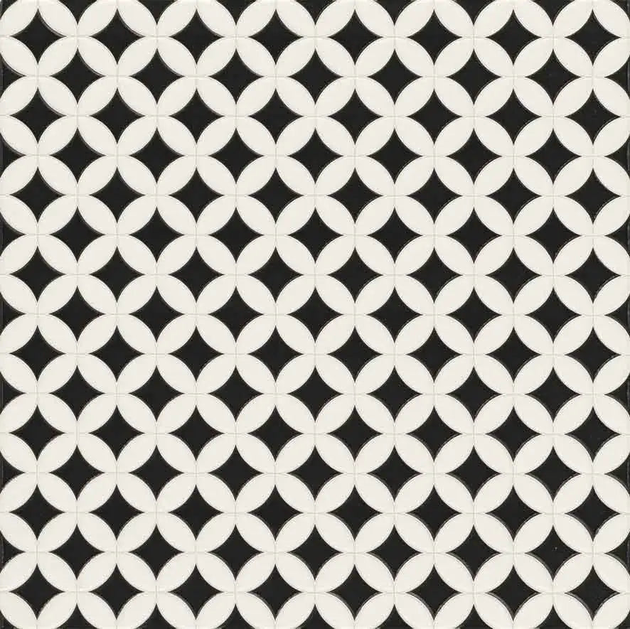 Orly Black & White 44.2X44.2cm | m²