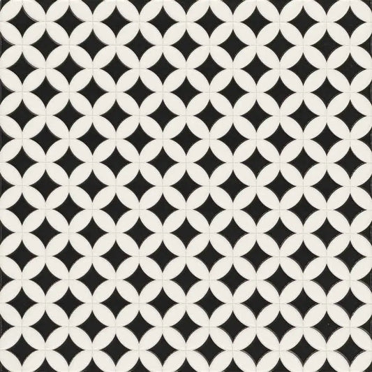 Orly Black & White 44.2X44.2cm | m²