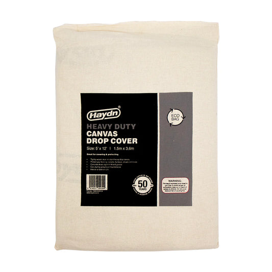 Heavy Duty Canvas Drop Cover 5'x12'