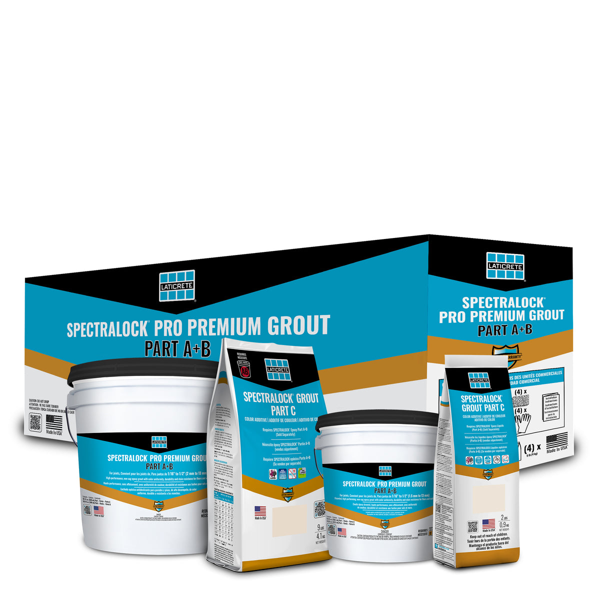 SPECTRALOCK PRO Premium Grout - Parts A&B (Liquids Only)