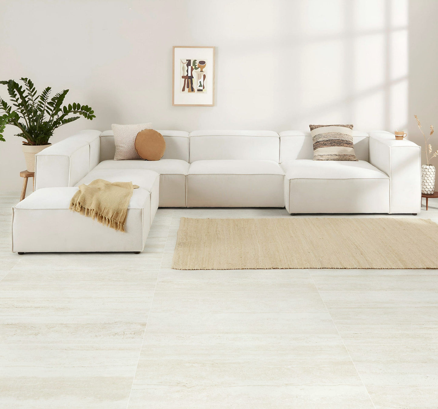 Vein Cut Light Travertine In/Out 60x60 | m²