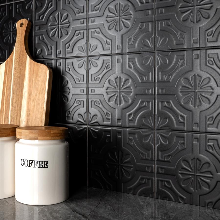 Triplex Real Black 20×20cm | m²