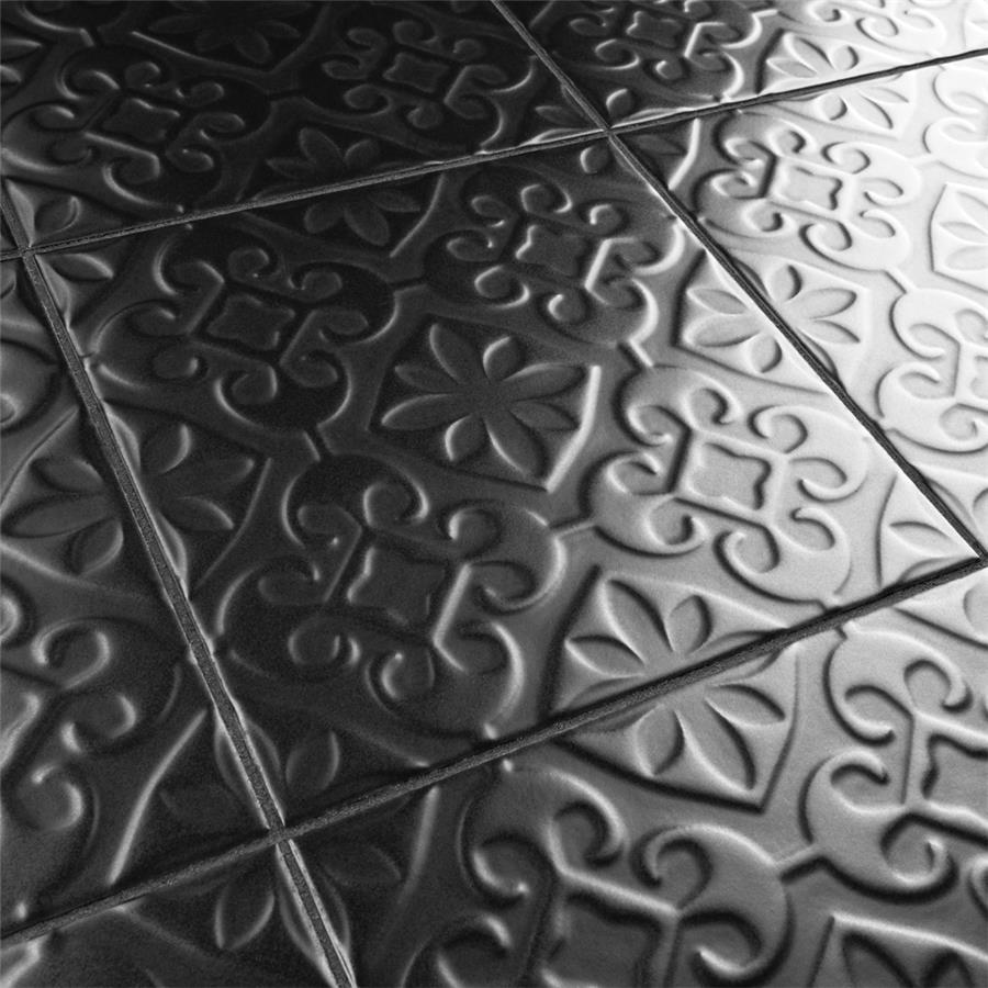 Triplex Valverde Black Wall Tile 20×20cm | m²
