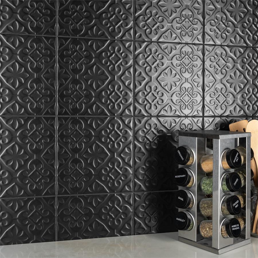 Triplex Valverde Black Wall Tile 20×20cm | m²