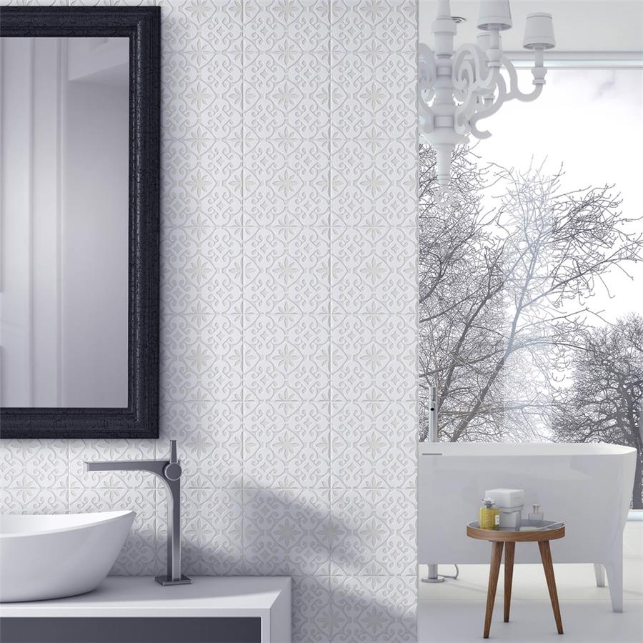 Triplex Valverde White Wall Tile 20×20cm | m²