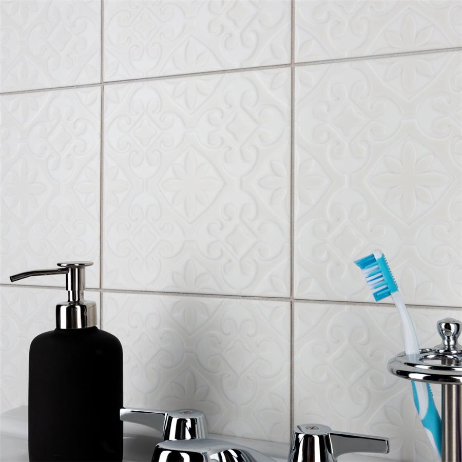Triplex Valverde White Wall Tile 20×20cm | m²