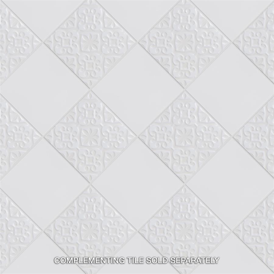 Triplex Plain White 20×20cm | m²