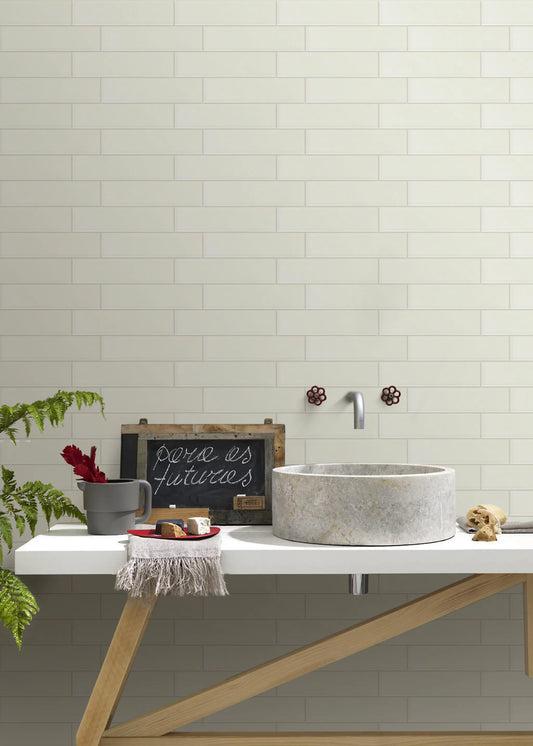 Aquarella White Matt 7.5x30cm | m²