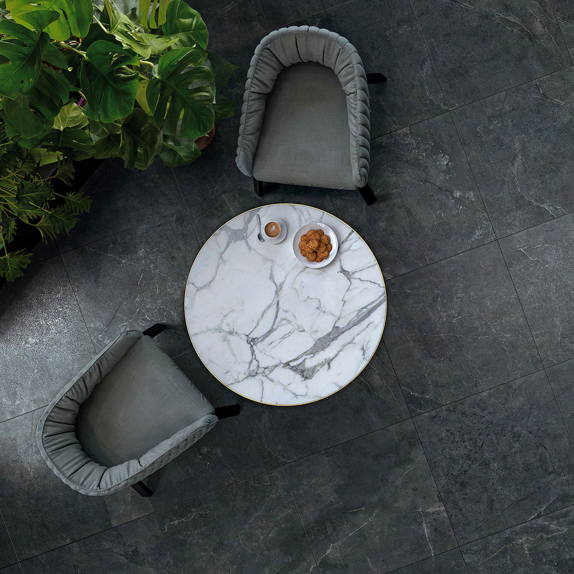 Delta Charcoal Soft Lappato | m²