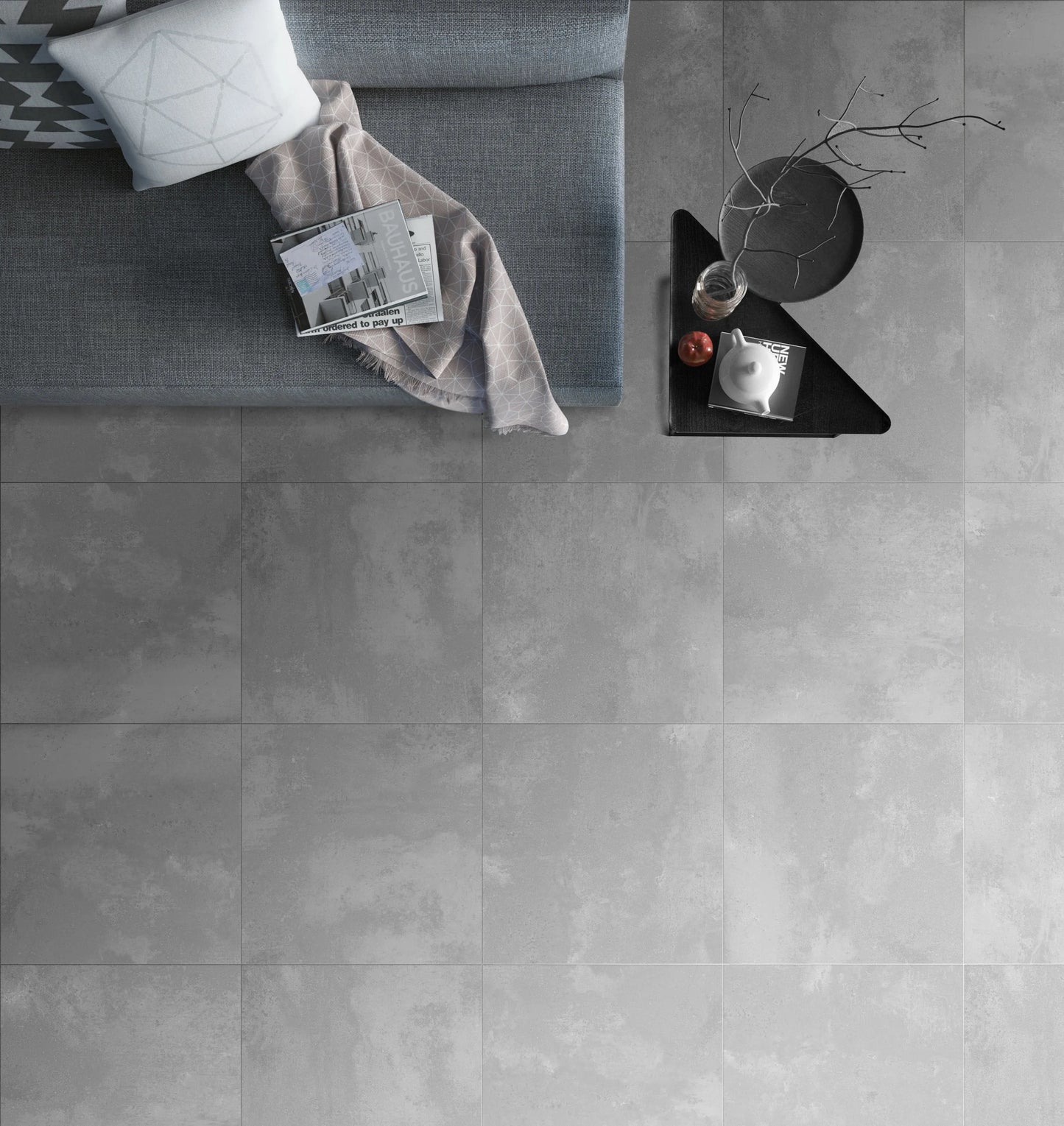 YKE Grey Matt 60x60cm | m²