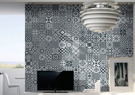 Heritage Black/White 16.5×16.5cm | m²
