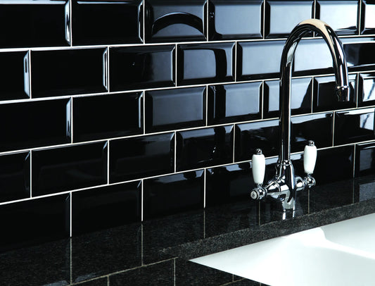 BRILLIANT BLACK BISELADO 10X20- SQM