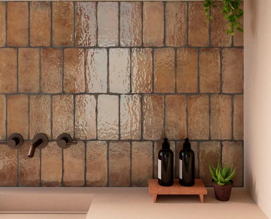 Iris Marron 15x31.6cm | m²