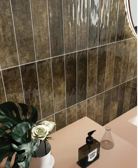 Malta Cola Tan Gloss 75×300mm | m²