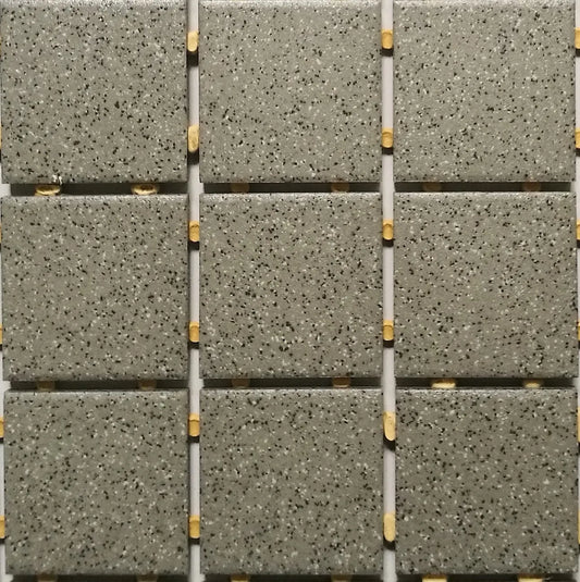 Suki Speckled Pewter Mosaic 4.8x4.8cm (Dot Mount) | sheet